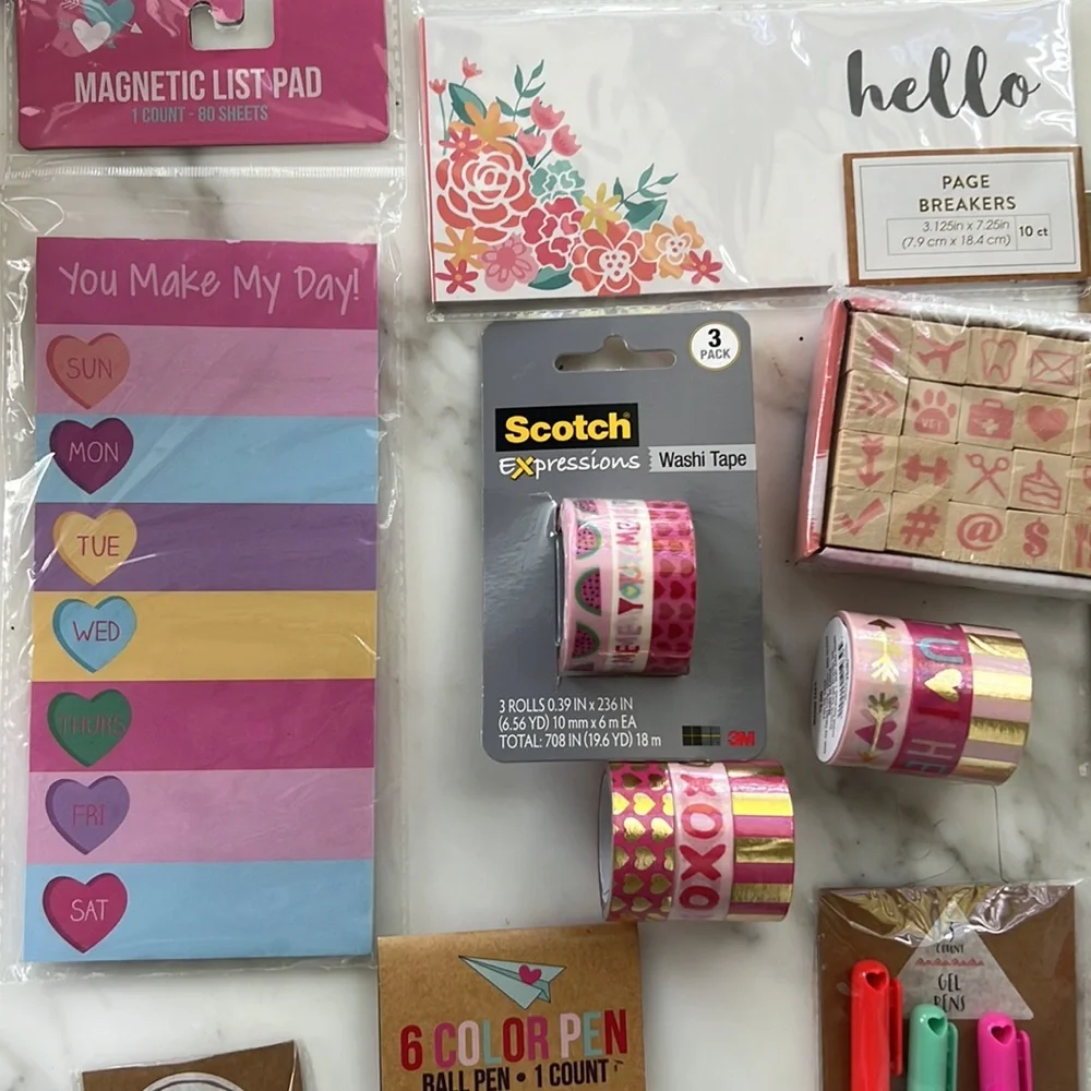 Target Stationary Hearts Valentines Day washi